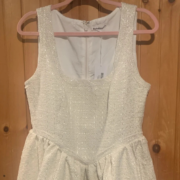 New REFORMATION Aliana tweed dress - Picture 2 of 11